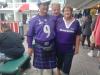 Easy to see Rick (Kent Co.) is a super Ravens fan (love the kilt), here w/ friend Vickie & Coconuts mgr. Jeff.